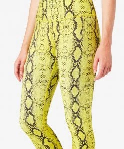 Terez Lime Python DuoKnit Leggings