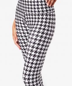 Terez Houndstooth Hi-Shine Leggings