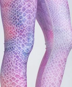 Terez Pink Python Hi-Shine Leggings