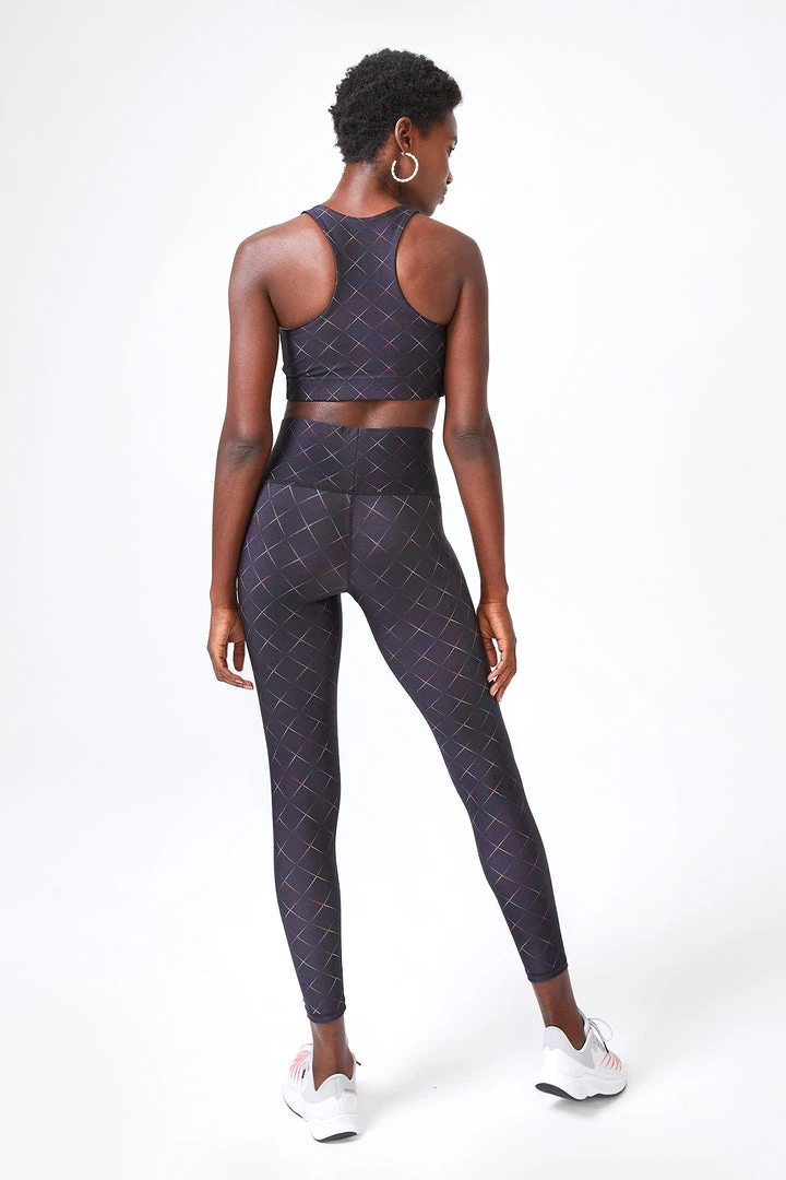 Terez Black Rainbow Seeing Sound Hi-Shine Leggings 5 Terez Black Rainbow Seeing Sound Hi-Shine Leggings