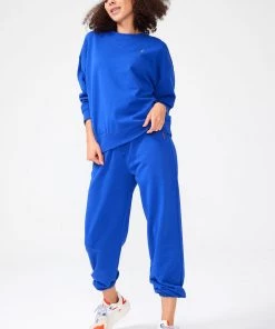 Terez X NY Forever Electric Blue Crew 9 Terez X NY Forever Electric Blue Crew