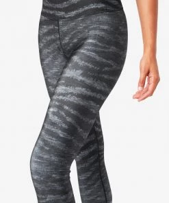 Terez Charcoal Show Your Stripes Hi-Shine Leggings