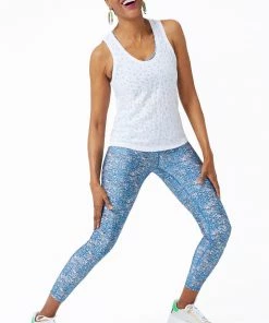 Terez Blue Glitter Hi-Shine Leggings 21 Terez Blue Glitter Hi-Shine Leggings