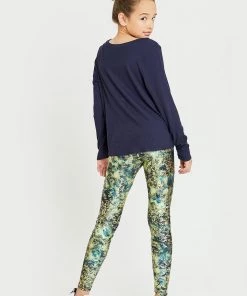 Terez Girls Canopy Gold Haze Foil Balayage Leggings 8 Terez Girls Canopy Gold Haze Foil Balayage Leggings