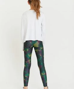 Terez Girls Green Camo Stripe Legging