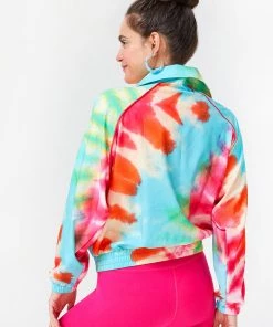 Terez Bras & Tops Totally Tie Dye RipStop Windbreaker 8 Terez Bras & Tops Totally Tie Dye RipStop Windbreaker