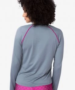 Terez Charcoal WorkIt Long Sleeve Tee Bras & Tops 7 Terez Charcoal WorkIt Long Sleeve Tee Bras & Tops