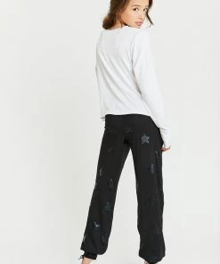 Terez Girls Black Star Foil Lightweight Jogger 10 Terez Girls Black Star Foil Lightweight Jogger