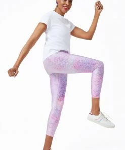 Terez Pink Python Hi-Shine Leggings