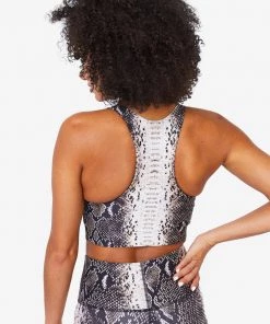 Terez Wild Python Hi-Shine Sports Bra