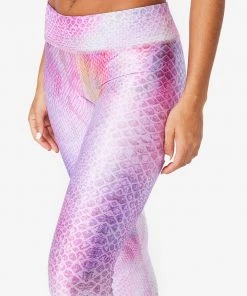 Terez Pink Python Hi-Shine Legging