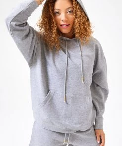 Terez Heathered Gray Hoodie