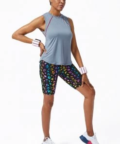 Terez Rainbow Cheetah Foil UpLift Bike Shorts Best Sellers