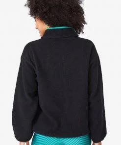 Terez New Yorker Black BundleUp Fleece Jacket