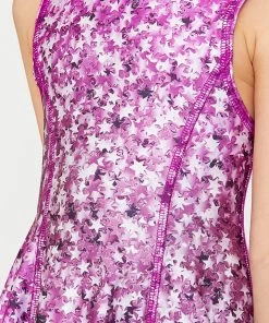 Terez Girls Pink Confetti Stars Skater Dress