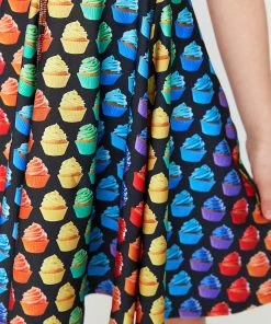 Terez Girls Rainbow Cupcakes Skater Dress