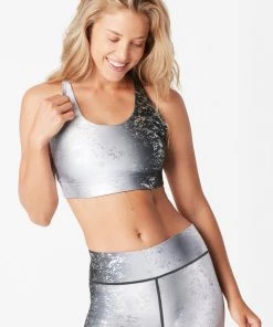 Terez Silver Haze Foil Balayage Hi-Shine Bra Bras & Tops