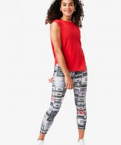 Terez Mixtapes Hi-Shine Capris