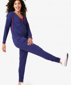 Terez Deep Blue CozyCozy Full Zip Hoodie 17 Terez Deep Blue CozyCozy Full Zip Hoodie