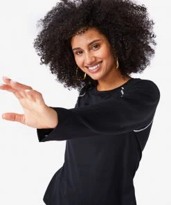 Terez New Yorker Black WorkIt Long Sleeve Tee