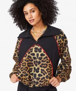 Terez Best Sellers Leopard Goals RipStop Windbreaker