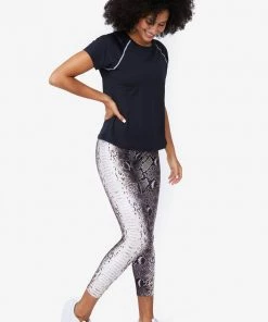 Terez Wild Python Hi-Shine Capris