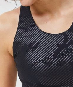 Terez Black Tonal Camo Foil UpLift Sports Bra