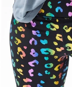 Terez Rainbow Cheetah Foil UpLift Bike Shorts Best Sellers