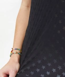 Terez Bras & Tops Black Burnout Star Tank