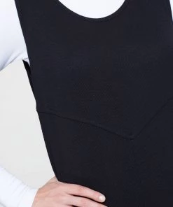 Terez Ribbed Bump Squad Jumpsuit In Black Maternity