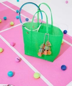 Terez Las Guanacas Jumbo Tote In Neon Green New Arrivals