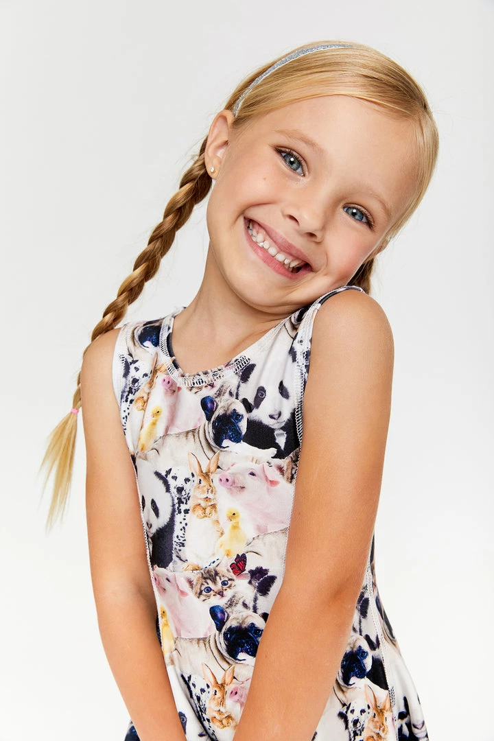 Terez Girls Baby Animals Skater Dress 3 Terez Girls Baby Animals Skater Dress