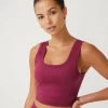 Terez TLC Shop Black Raspberry TLC Crop Top