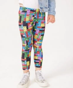 Terez Girls The Charmsters Glitter Blocks Leggings
