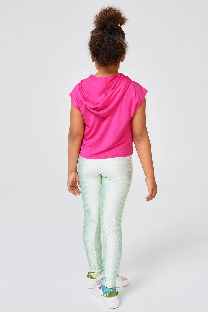 Terez New Arrivals Girls Lime Gingham Leggings 2 Terez New Arrivals Girls Lime Gingham Leggings