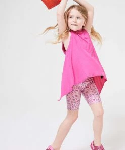 Terez Girls Mini Pastel Floral Bike Shorts