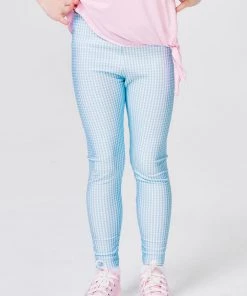 Terez New Arrivals Girls Blue Gingham Leggings 15 Terez New Arrivals Girls Blue Gingham Leggings