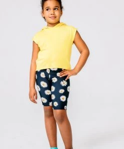 Terez New Arrivals Girls Yellow Crop Hoodie