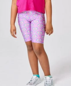 Terez Girls Psychedelic Heart Bike Shorts New Arrivals