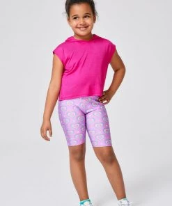 Terez Girls Psychedelic Heart Bike Shorts New Arrivals