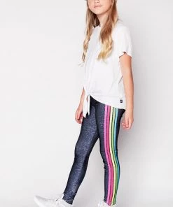 Terez Girls Some Stripe Of Way Brights Leggings
