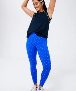 Terez Cobalt Heart Foil Uplift Leggings 13 Terez Cobalt Heart Foil Uplift Leggings
