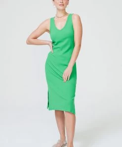 Terez Spring Green Rib Dress