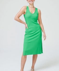 Terez Spring Green Rib Dress