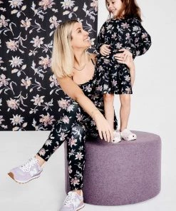 Terez X Black Iris Girls Midnight Lillies Skater Skirt