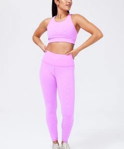 Terez Orchid Heart Foil Uplift Leggings