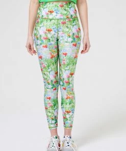 Terez New Arrivals Garden Party Hi-Shine 7/8 Leggings