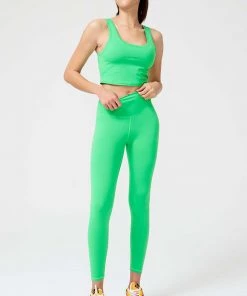 Terez Spring Green TLC Crop Top