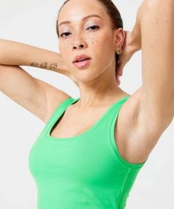 Terez Spring Green TLC Crop Top