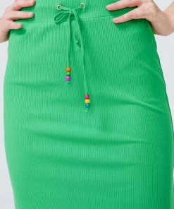 Terez New Arrivals Spring Green Rib Skirt